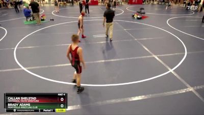 82 lbs Cons. Round 2 - Callan Shelstad, Centennial Youth Wrestling vs Brady Adams, Monticello Wrestling Club