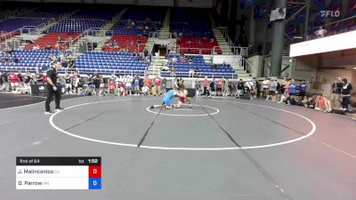 132 lbs Rnd Of 64 - Jack Malinconico, California vs Davis Parrow, Minnesota