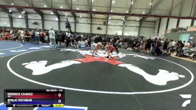 113 lbs Champ. Round 3 - Derrick Chavez, WA vs Emilio Escobar, CA