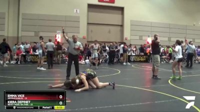 138 lbs Round 3 (10 Team) - Kiera Depinet, Beast Mode WA Pink vs Emma Vice, Untouchables