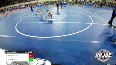 76 lbs Quarterfinal - Carter Burdick, Broken Bow Youth Wrestling vs Logan Fuksa, Hennessey Takedown Club