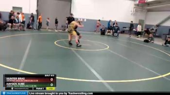 138 lbs Round 1 - Hayden Aube, Juneau Youth Wrestling Club Inc. vs Hunter Bras, SOLDOTNA WHALERS WRESTLING CLUB