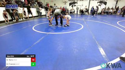 37-40 lbs Consi Of 4 - Jose Hernandez, Black Fox Wrestling Club vs Keaton Holcomb, Tahlequah Wrestling Club