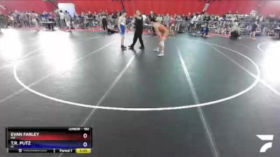 160 lbs Cons. Round 4 - Evan Farley, MN vs T.r. Putz, IA