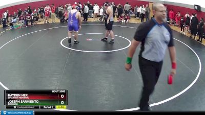 265-285 lbs Semifinal - Hayden Her, Cimarron Memorial vs Joseph Sarmiento, Durango