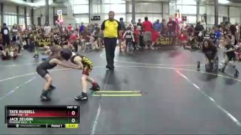 53 lbs Round 3 (6 Team) - Jace Zeugin, Missouri Gold vs Tate Russell, Funky Fire