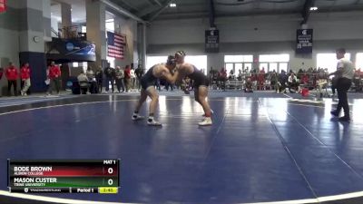 197 lbs Prelim - Mason Custer, Trine University vs Bode Brown, Albion College