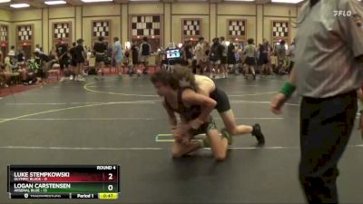 130 lbs Round 4 (6 Team) - Luke Stempkowski, Olympic Black vs Logan Carstensen, Arsenal Blue