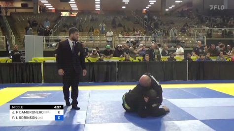 JOHN P CAMBRONERO vs PATRICK L ROBINSON 2024 Pan Jiu Jitsu IBJJF Championship