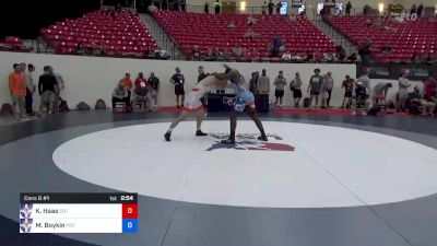 92 kg Cons 8 #1 - Kyle Haas, Cowboy Wrestling Club / TMWC vs Michael Boykin, Pennsylvania RTC / TMWC