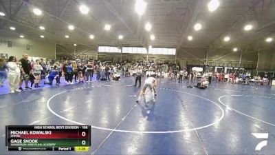 106 lbs Cons. Round 4 - Michael Kowalski, Empire vs Gage Snook, Sanderson Wrestling Academy