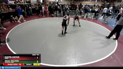 160 lbs Quarterfinal - Austin Justice, Mead vs Noah Holman, Gonzaga Prep