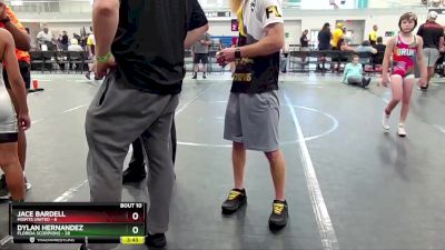 84 lbs Finals (8 Team) - Jace Bardell, Misfits United vs Dylan Hernandez, Florida Scorpions