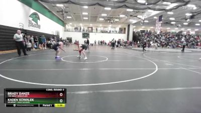 126 lbs Cons. Round 3 - Kaden Kowalek, Kearney High School vs Brady Danze, The Best Wrestler