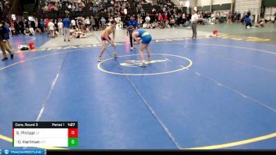 131-142 lbs Cons. Round 3 - Owen Hartman, Ansley-Litchfield Spartans vs Seth Philippi, Golden Eagles