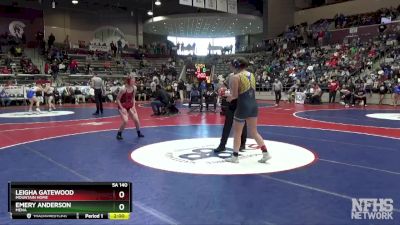 5A 140 lbs Semifinal - Emery Anderson, Mena vs Leigha Gatewood, Mountain Home