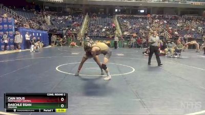 3A 126 lbs Cons. Round 2 - Daschle Egan, Croatan vs Cain Solis, Montgomery Central