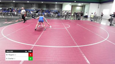 113 lbs Consi Of 32 #1 - Waylon Rogers, VA vs Dj Clarke, GA