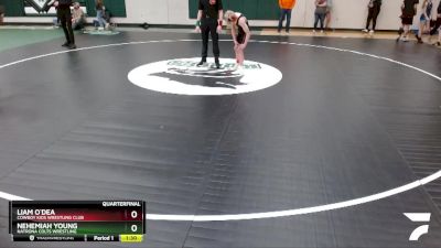 95 lbs Quarterfinal - Nehemiah Young, Natrona Colts Wrestling vs Liam O`Dea, Cowboy Kids Wrestling Club