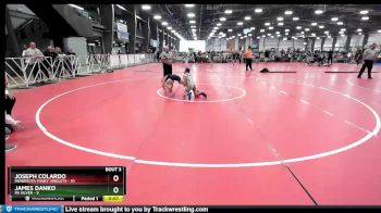 72 lbs Rd# 2 10:30am Friday - James Danko, PA Silver vs Joseph Colardo, Minnesota Funky Singlets