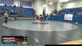 285 lbs Round 4 - Jackson Brinker, Cornell College vs Landen Schemmel, Cornell College