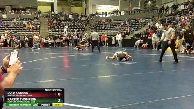 Quarterfinal - Kyle Dobson, Ankeny Wrestling Club vs Karter Thompson, Norfolk Jr Wrestling Club