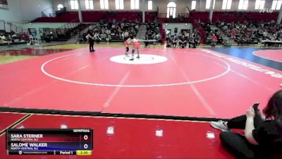 130 lbs Semifinal - Sara Sterner, North Central (IL) vs Salome Walker, North Central (IL)