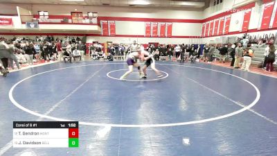 182 lbs Consi Of 8 #1 - Trevor Gendron, Montachusett vs Jack Davidson, Bellingham