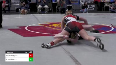 148 lbs Quarterfinal - Marissa Rumsey, Williamsport-G vs Zoey Haines, Gettysburg-G