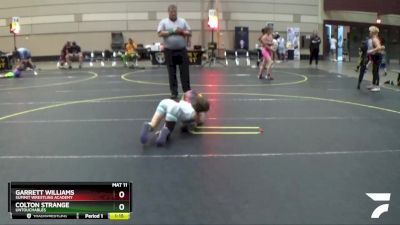 72 lbs Cons. Semi - Colton Strange, Untouchables vs Garrett Williams, Summit Wrestling Academy