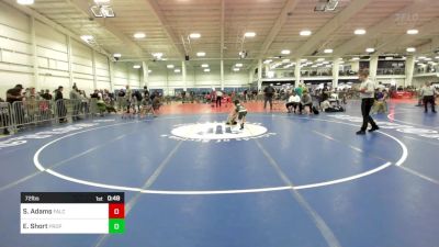 72 lbs Consolation - Steele Adams, Falcon YW vs Evan Short, Prophecy RTC