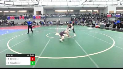 182 lbs Consi Of 4 - Brayden Soleau, East Lyme/Norwich Tech vs Andrey Kosygin, Ridgefield