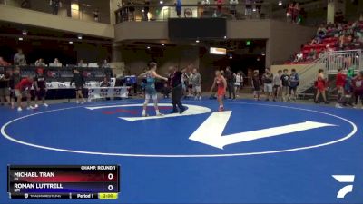 113 lbs Champ. Round 1 - Michael Tran, KS vs Roman Luttrell, NM