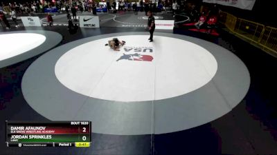 74 lbs Cons. Round 6 - Damir Afaunov, Elk Grove Wrestling Academy vs Jordan Sprinkles, LAWC