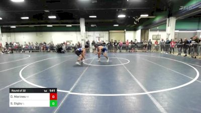 157 lbs Round Of 32 - Darius Marines, MI vs Seth Digby, IL