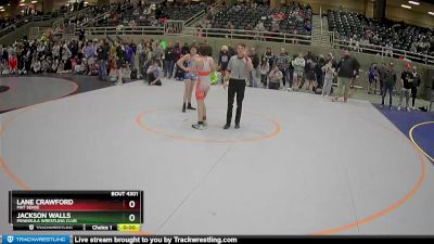 119 lbs Semifinal - Lane Crawford, Mat Sense vs Jackson Walls, Peninsula Wrestling Club