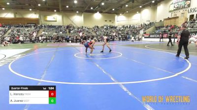 160 lbs Quarterfinal - Logan Hancey, Fremont Wrestling Club vs Adrian Juarez, Scotsmen