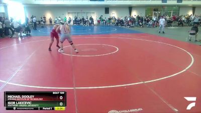 285 lbs Champ. Round 1 - Igor Lakicevic, Southern Virginia University vs Michael Dooley, Stevens Institute Of Technology