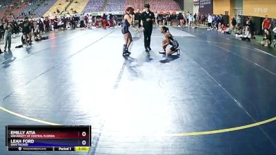 101 lbs Round 3 - Emilly Atia, University Of Central Florida vs Leah Ford, Unattached