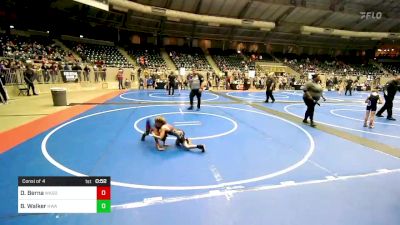 52 lbs Consi Of 4 - Deion Berna, Wagoner Takedown Club vs Braxxtyn Walker, HURRICANE WRESTLING ACADEMY