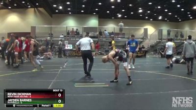 117 lbs Round 5 (6 Team) - Jayden Barnes, Mi Pitbulls vs Revin Dickman, Beast Mode WA Pink