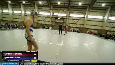 120 lbs Cons. Round 2 - Cameron Sisneros, WY vs Braxton Stewart, CO