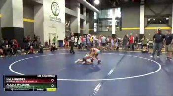 52 lbs Placement - Alaina Williams, Summit Wrestling Academy vs Nyla Rhodes, Nebraska Wrestling Academy