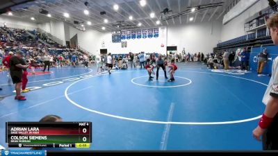 100 lbs 3rd Place Match - Colson Siemens, Dean Morgan vs Adrian Lara, Sage Valley Jr High