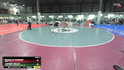 132 lbs Semifinal - Nicholas Sanders, None vs Conner Walck, Great Neck Wrestling Club