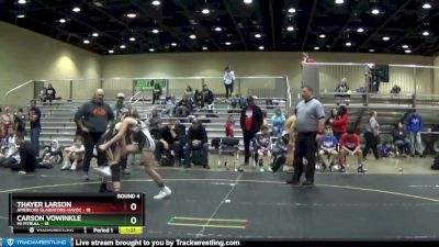 107 lbs Round 4 (6 Team) - Carson Vowinkle, Mi Pitbull vs Thayer Larson, American Gladiators-Havoc