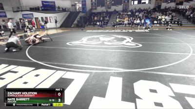 174 lbs Quarterfinal - Zachary Holstion, Glenville State University vs Nate Barrett, Ashland