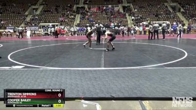 6A 120 lbs Cons. Round 2 - Trenton Simmons, Brookwood Jr-Sr vs Cooper Bailey, Homewood Hs