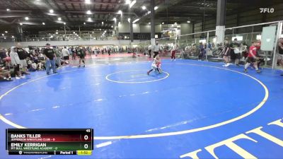 45 lbs Finals (2 Team) - Banks Tiller, JEFFERSON WRESTLING CLUB vs Emily Kerrigan, PIT BULL WRESTLING ACADEMY