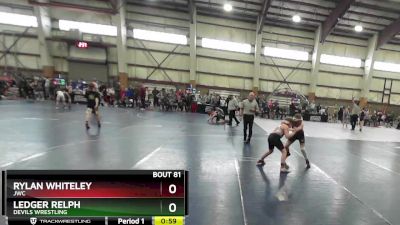 90 lbs Cons. Round 3 - Rylan Whiteley, JWC vs Ledger Relph, Devils Wrestling